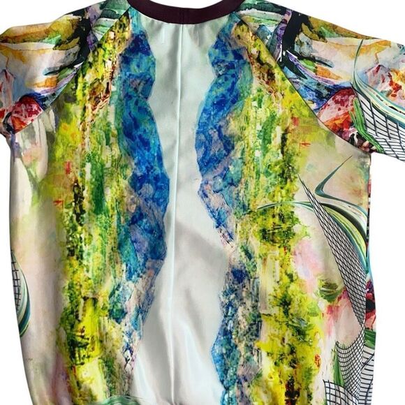 Clover Canyon Womens Multicolor Printed Long Sleeve Pullover Sweatshirt Large - Picture 3 of 5